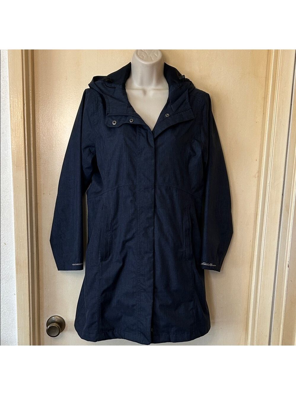 Eddie Bauer Dark Blue Utility Raincoat size S